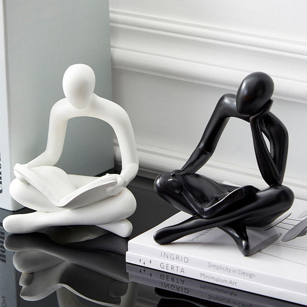 ABSTRACT THINKER STATUE HOME DECOR