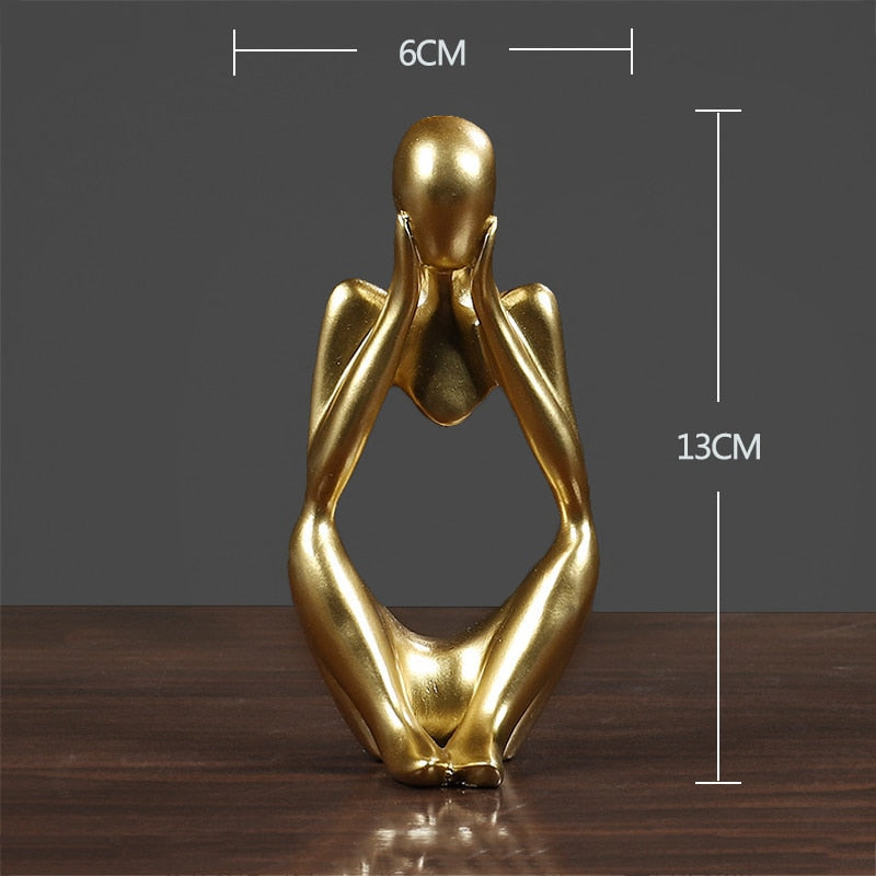 ABSTRACT THINKER STATUE HOME DECOR