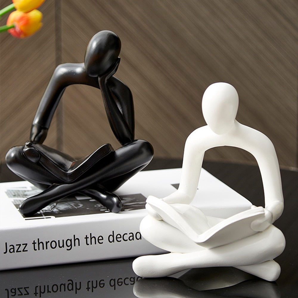 ABSTRACT THINKER STATUE HOME DECOR