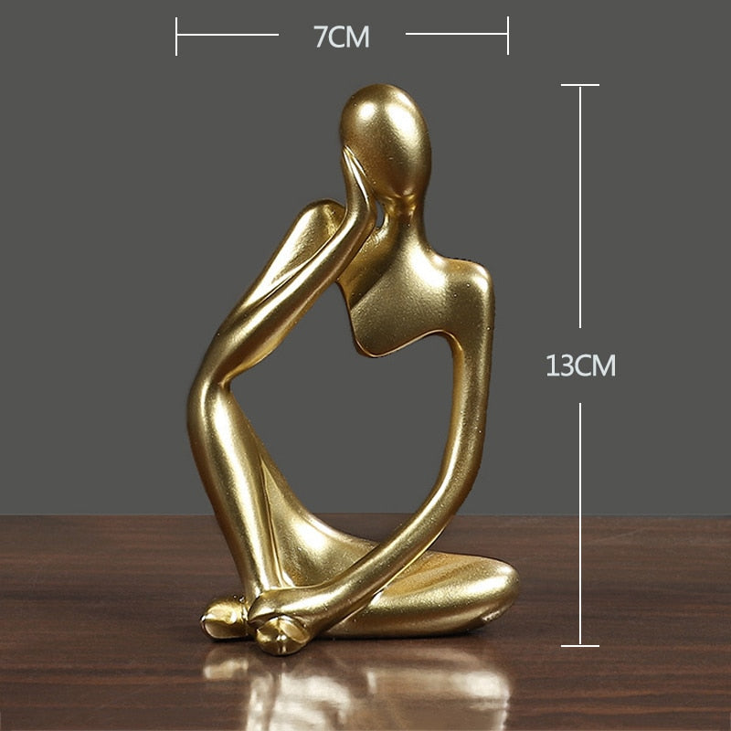 ABSTRACT THINKER STATUE HOME DECOR