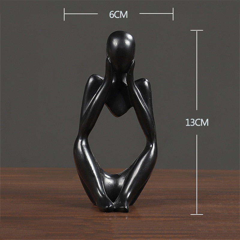 ABSTRACT THINKER STATUE HOME DECOR