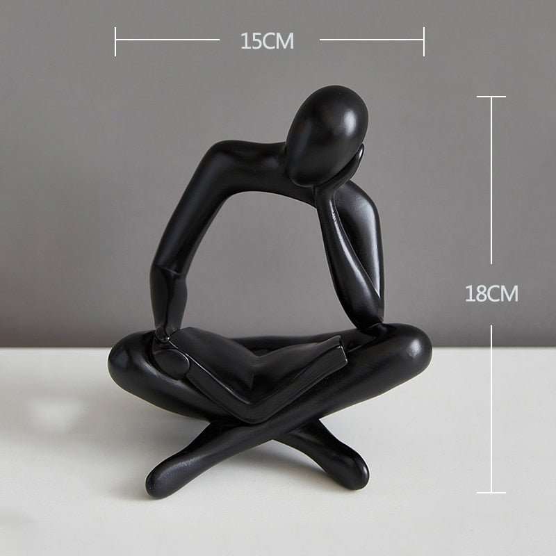 ABSTRACT THINKER STATUE HOME DECOR