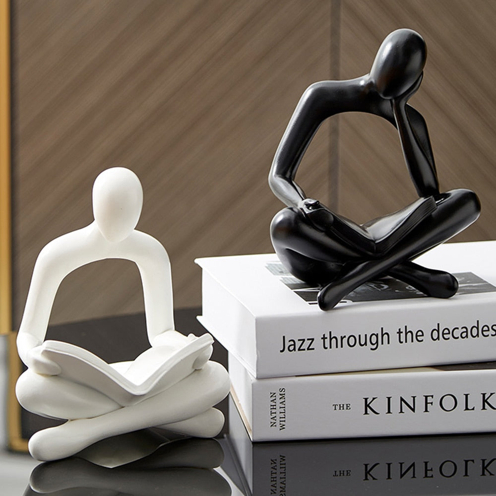 ABSTRACT THINKER STATUE HOME DECOR